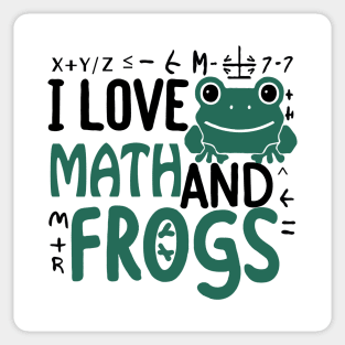 I love maths and frogs Sticker